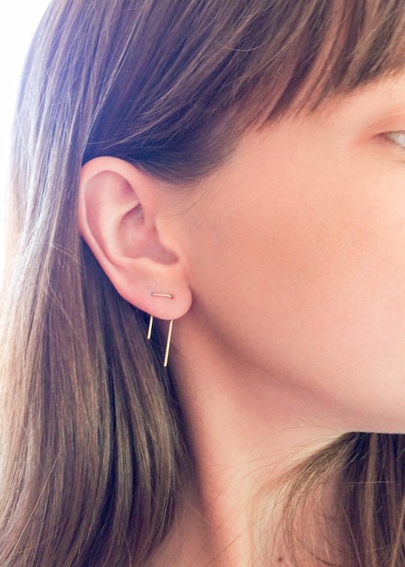 Etsy double piercing earrings deals