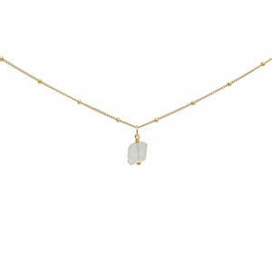 RAW CLEAR QUARTZ Crystal Choker Necklace, Raw Crystal Gemstone Pendant Necklace in 14k Gold Filled or Sterling Silver