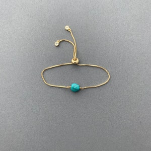 RAW TURQUOISE Nugget Bracelet, Adjustable Bracelet, Crystal, Gold, Silver, or Rose Gold Adjustable Bracelet