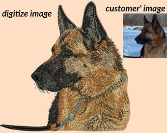 Custom Pet Photo Embroidery Digitizing: Realistic DST, PES File