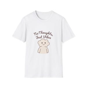 Cloud-Headed Cutie Unisex T-Shirt, Softstyle Tee, Chill Vibes, Cloud Print Shirt, Relaxation Gift
