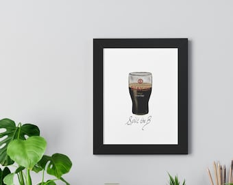 Digital print hand drawn Cork Stout Beamish, Spit the B, Print Decor for Home Messages, Popular Products, Wall Art, Irish