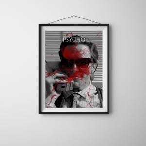 Art mural Patrick Bateman | Impression numérique American Psycho | Affiche du film culte des années 80