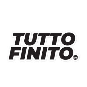 Adesivo TUTTO FINITO Minimalista | Sticker Motivazionale Nero | Vinile Impermeabile | Laptop Bottiglia Auto | Design Italiano