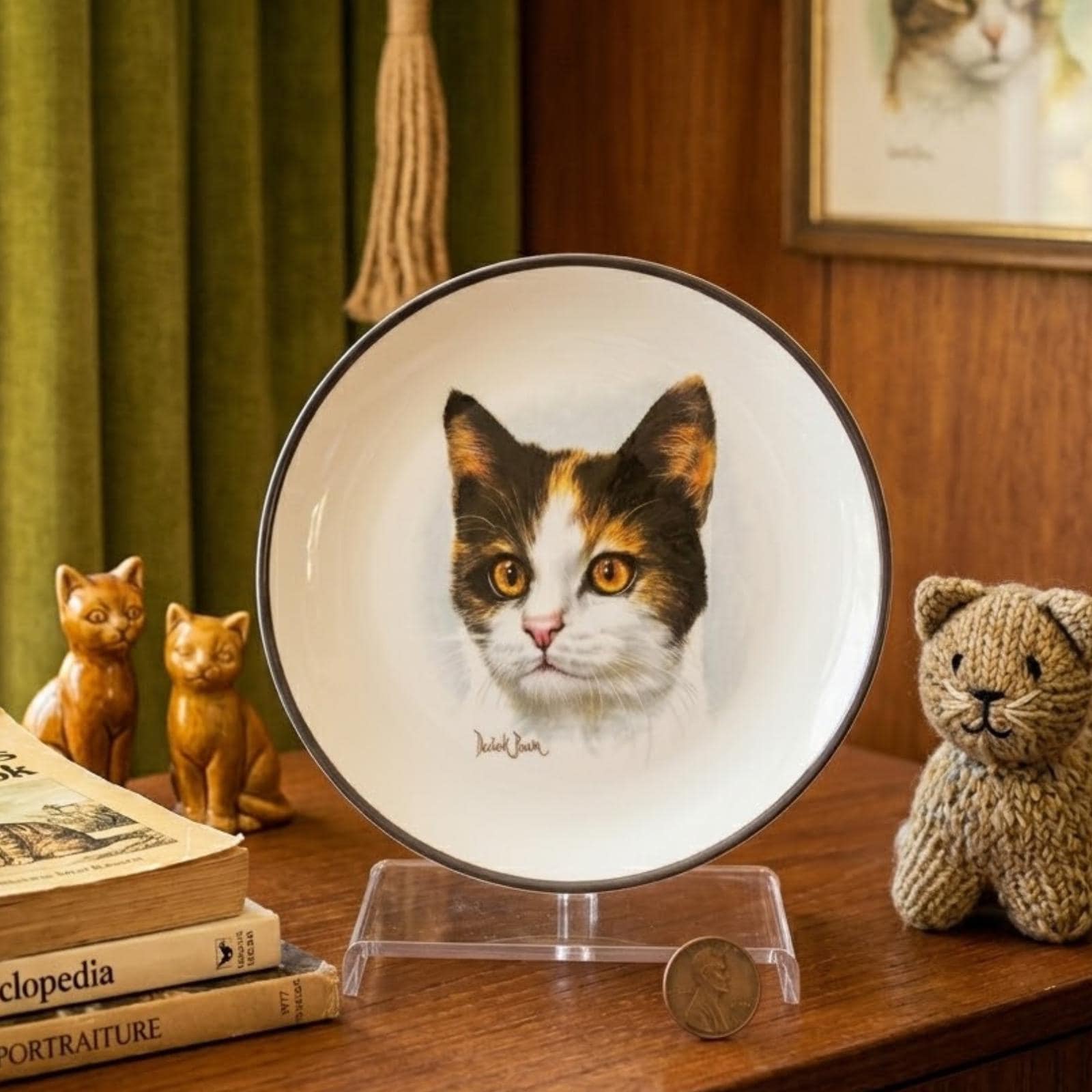 Calico Brown Plates - Etsy