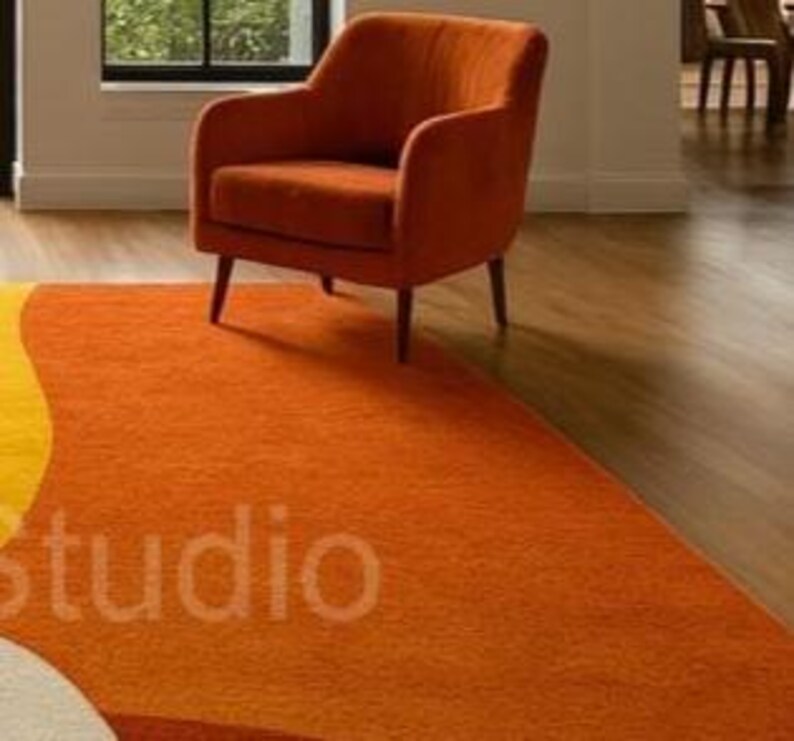 Modern Abstract Colorblock Rug4x6 5 X 7 Ft Handmade Wool Area Carpet in ...