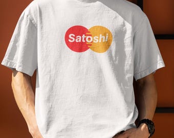 Satoshi Bank Parody Logo Bitcoin Shirt BTC Tee, Crypto Streetwear for Traders & Hodlers, DeFi Fashion Finance T-Shirt