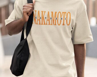 Satoshi Nakamoto Oversized Tee Crypto Streetwear Graphic Shirt Bitcoin Inspired Fashion Finance Fan Wear