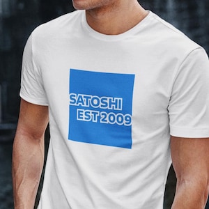 Satoshi EST 2009 Shirt Bitcoin Credit Card Parody Tee, Crypto Meme Gift for Traders & Enthusiasts | Chart Kings