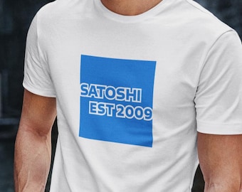 Satoshi EST 2009 Shirt Bitcoin Credit Card Parody Tee, Crypto Meme Gift for Traders & Enthusiasts | Chart Kings