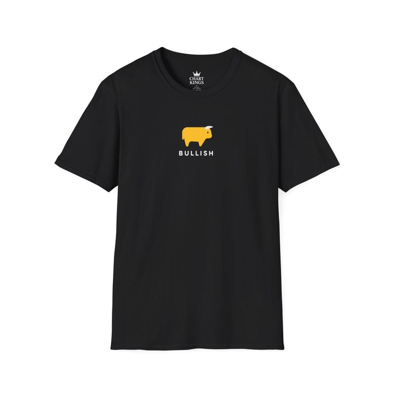 Bullish T-Shirt | Stock Market Trader Tee, Wall Street Investor Shirt, Bull Market Gift, Finance Apparel | Chart Kings image 6