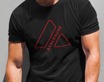 Avalanche AVAX Crypto T-Shirt - Unisex Softstyle Streetwear Tee, Blockchain Merch, Investor / Trader Finance Apparel