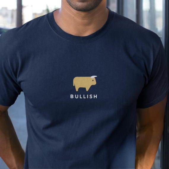 Bullish T-Shirt | Stock Market Trader Tee, Wall Street Investor Shirt, Bull Market Gift, Finance Apparel  | Chart Kings