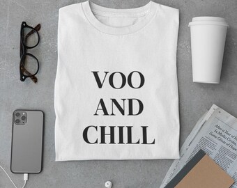 VOO and Chill T-Shirt Funny Investing Meme Tee for Finance Bros, Index Fund Lovers, and Chill Traders S&P 500