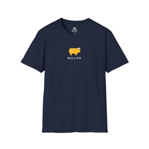 Bullish T-Shirt | Stock Market Trader Tee, Wall Street Investor Shirt, Bull Market Gift, Finance Apparel | Chart Kings image 2