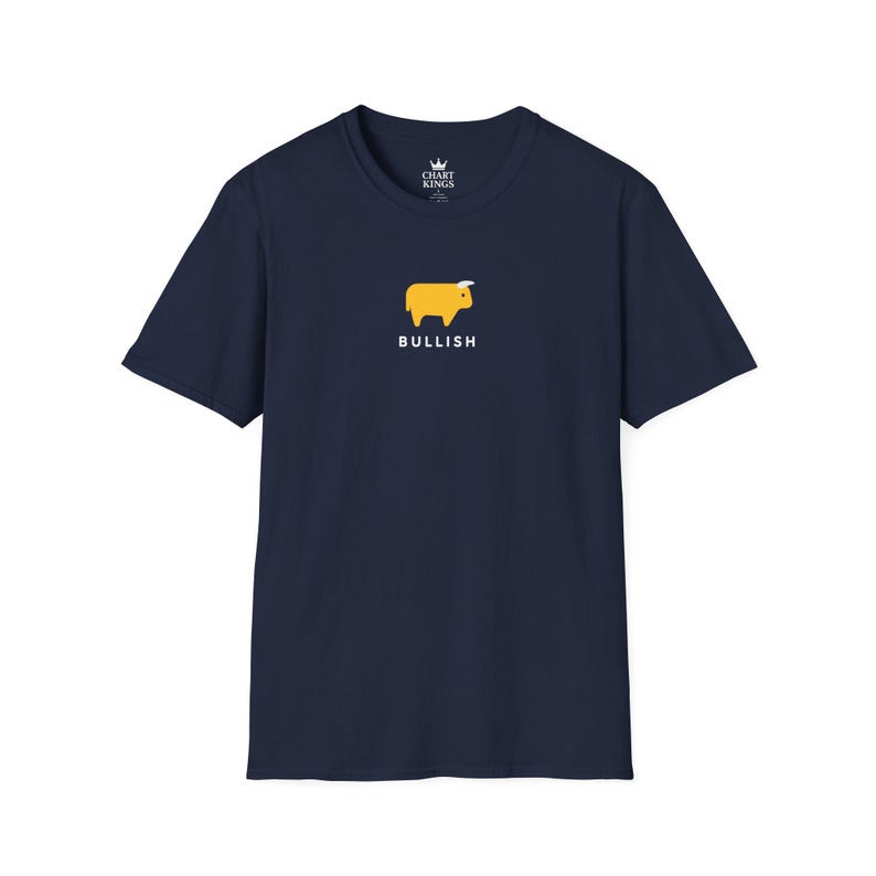 Bullish T-Shirt | Stock Market Trader Tee, Wall Street Investor Shirt, Bull Market Gift, Finance Apparel | Chart Kings image 2