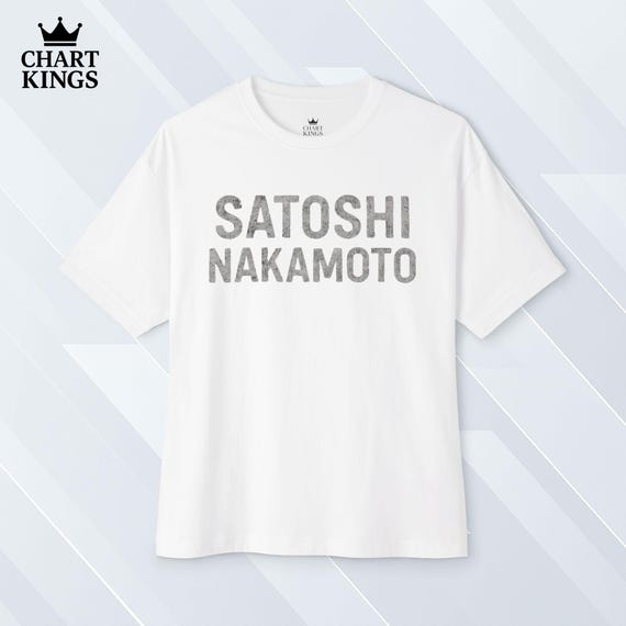 Satoshi Nakamoto Bitcoin Boxy Tee | Distressed Style Crypto Shirt