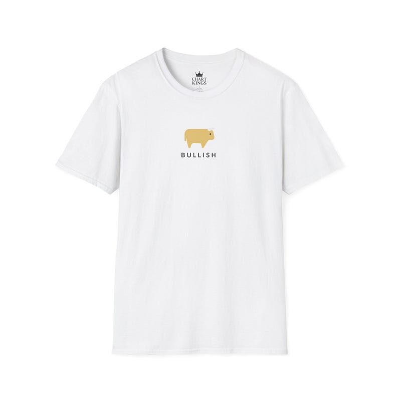 Bullish T-Shirt | Stock Market Trader Tee, Wall Street Investor Shirt, Bull Market Gift, Finance Apparel | Chart Kings image 4