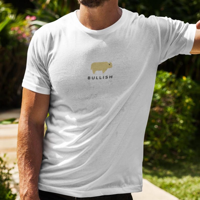 Bullish T-Shirt | Stock Market Trader Tee, Wall Street Investor Shirt, Bull Market Gift, Finance Apparel | Chart Kings image 3