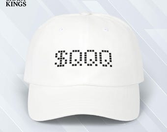 QQQ Stock Ticker Hat | Wall Street Trader & Investor Baseball Hat | Pixel Font Dad Cap Finance and Market Gift