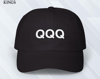 QQQ Embroidered Hat | Stock Market Investor Dad Cap | Wall Street Tech Investor Finance Gift