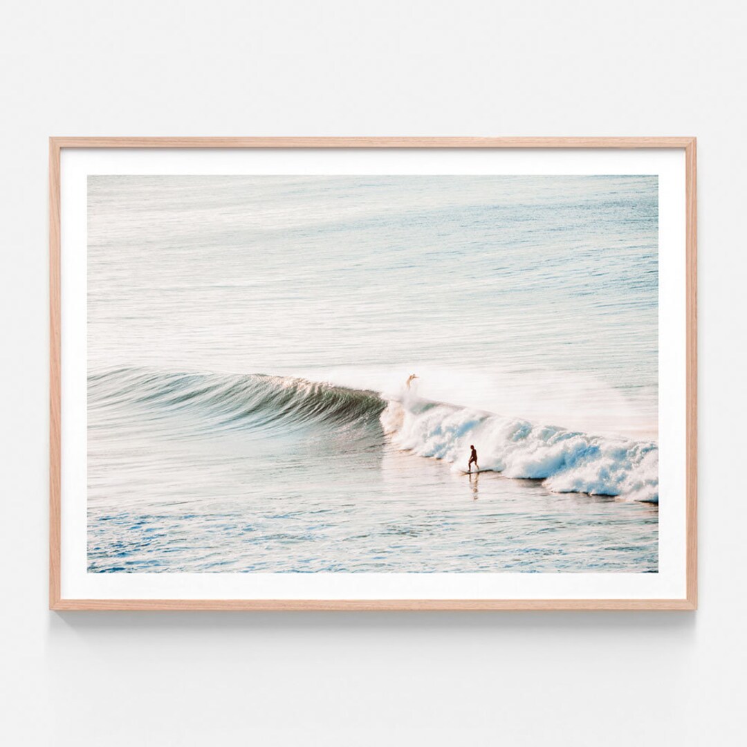 Surfing Framed Print or Poster Bells Ride Surfer Riding Etsy 日本