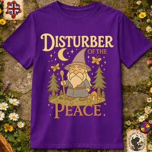 ロード・オブ・ザ・リング ガンダルフ Tシャツ、LOTR ファンタジー ウィザード Tシャツ、ブック好きのためのコテージコア ギフト、ホビットコア トールキン グッズ、本好きのためのホビット シャツ