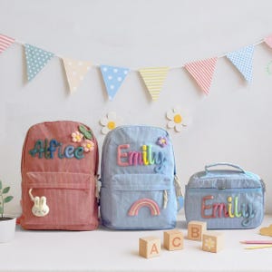 Personalized Kid Backpack,School Bag for Kids,Back to School,Kids Gift,Children&#39;s Backpack,Custom Kids Backpack With Name, Lunch Bag