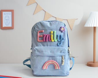 Customizable Handmade Kid Backpack,Personalized Toddler Backpack，Custom School Bag for Kids