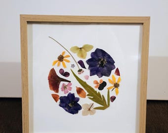 Pressed dried flower herbarium frame