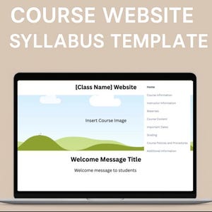Modello di sito web/programma del corso