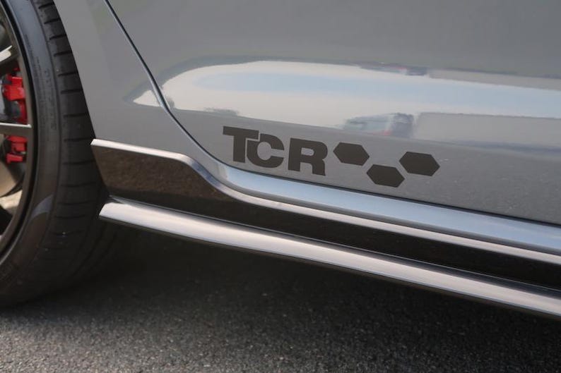 Tuning In Lettering Golf GTI TCR Vinyl Tuning Sticker Car Decal Window Sticker Plotter Cut ...