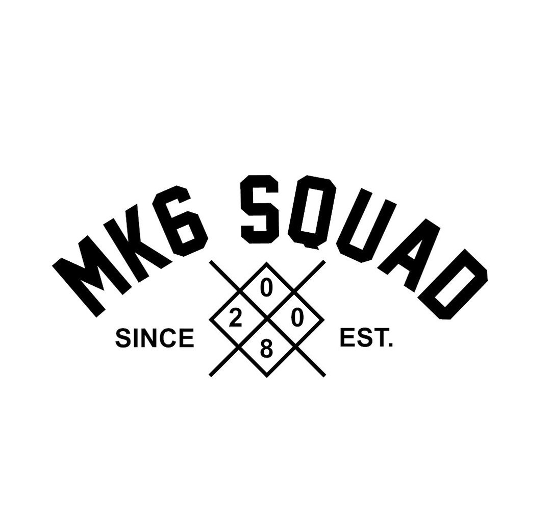 VW Golf MK6 SQUAD Sticker Vinyl Tuning Car Decal Window Sticker Plotted ...