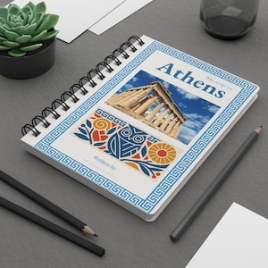 Personalized Athens Travel Journal: Keepsake Memory Book with Map