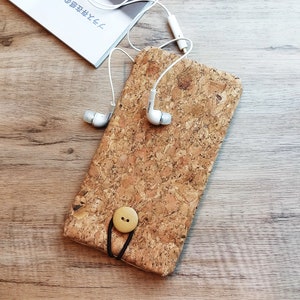 iPhone 12 Pro sleeve, phone sleeve, iPhone X phone case, samsung phone sleeve, ipod sleeve, iPod case - Cork (P-221)