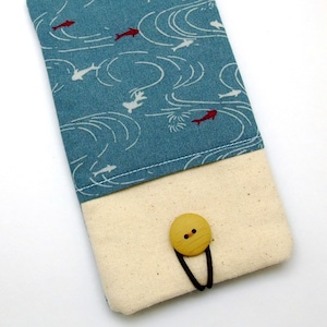 iPhone 11 Pro sleeve, phone sleeve, iPhone X phone case, samsung phone sleeve, ipod sleeve, iPod case - Fish (P-226)