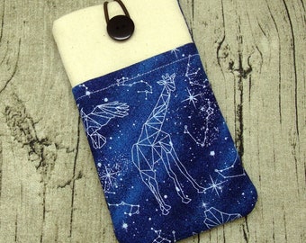 iPhone 11 Pro sleeve, phone sleeve, iPhone X phone case, samsung phone sleeve, ipod sleeve, iPod case - Constellations (P-262)