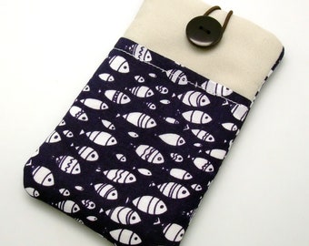 iPhone 11 Pro sleeve, phone sleeve, iPhone X phone case, samsung phone sleeve, ipod sleeve, iPod case - Fish (P-13)