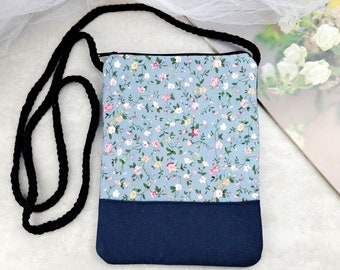 Mobiele telefoon tas / Smart phone tas / Schoudertas / Crossbody tas (D-015)