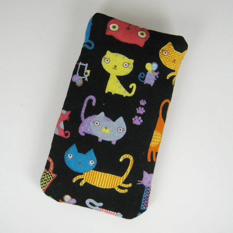 iPhone 11 Pro sleeve, phone sleeve, iPhone X phone case, samsung phone sleeve, ipod sleeve, iPod case Cats P-211 image 3