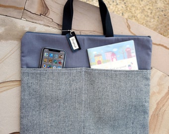 Sac MacBook Pro 13 », sac d’ordinateur, pochette MacBook Air, sac pour ordinateur portable, avec poignée - Gris (CB-9)