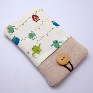 iPhone 12 Pro Hülle, Handytasche, iPhone X Handytasche, Samsung Handytasche, ipod Hülle, iPod Fall - kleine Eulen (P-18)
