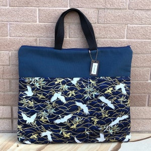 13” MacBook Pro Bag, computer bag, MacBook Air sleeve, Laptop bag, with handle - Cranes (CB-6)