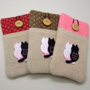 iPhone 11 Pro sleeve, phone sleeve, iPhone X phone case, samsung phone sleeve, ipod sleeve, iPod case - Cat lover (P-78)