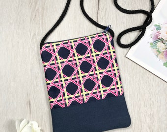 Cell phone bag / Smart phone bag / Shoulder purse / Crossbody bag (D-018)