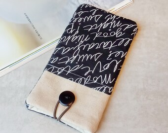 iPhone 11 Pro sleeve, phone sleeve, iPhone X phone case, samsung galaxy sleeve, ipod sleeve, iPod case - Handwriting (P-260)
