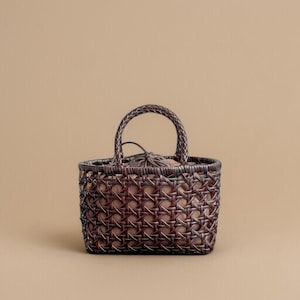 Woven Leather Shoulder Bag for Women, Small Genuine Leather Tote, Handmade Braided Purse, Soft Everyday Handbag, Gift for Her