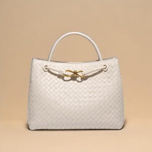 Woven Leather Crossbody Bag – Soft Genuine Leather Handbag – Small & Large Shoulder Purse – Gift for Mom or Wife