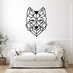Wolf Wall Decor, Wolf Metal Wall Art, Nature Lover Gift, Fireplace Decor, Branc Decor, Farmhouse Decor, Outdoor Decor
