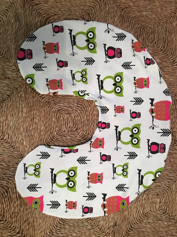 Boppy Owls Baby Girl Nursing Pillow Bear and Trees Boppy Pillow Cover